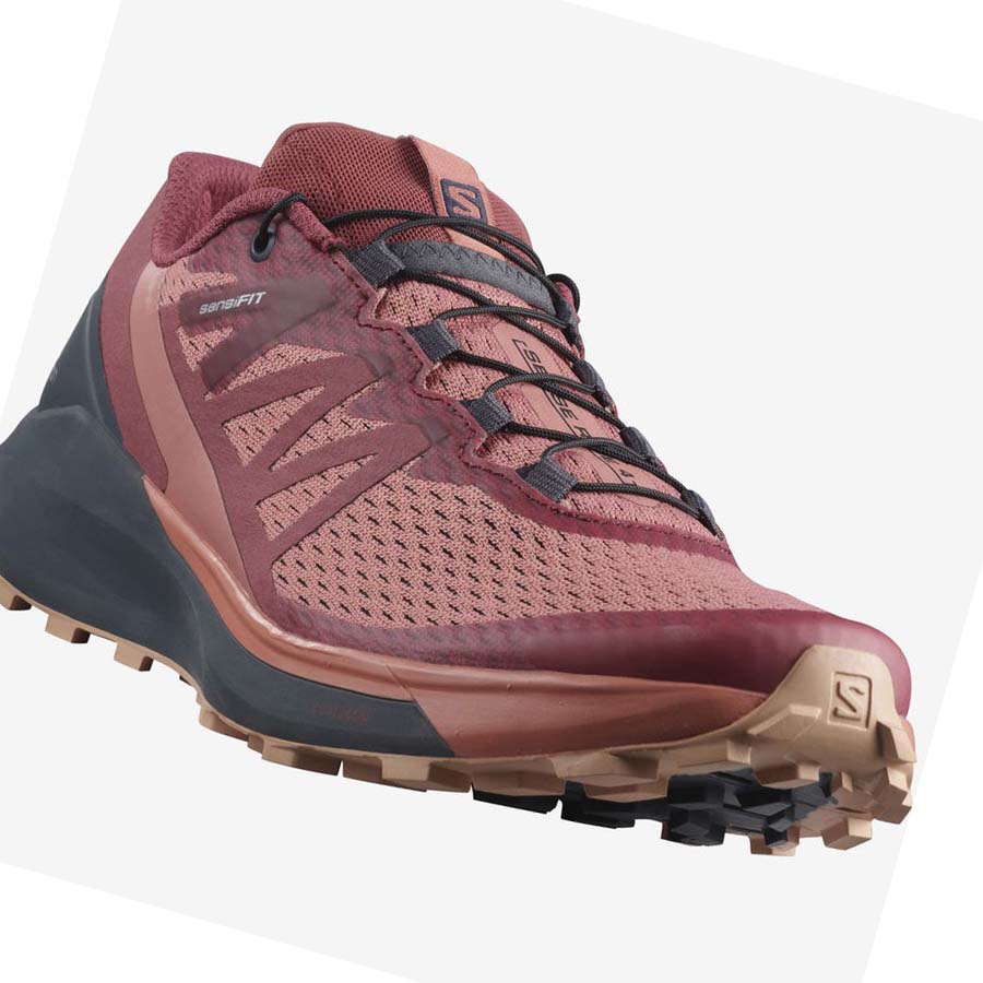 Salomon SENSE RIDE 4 Trail Futócipő Női Lila Narancssárga | HU 2874SGL